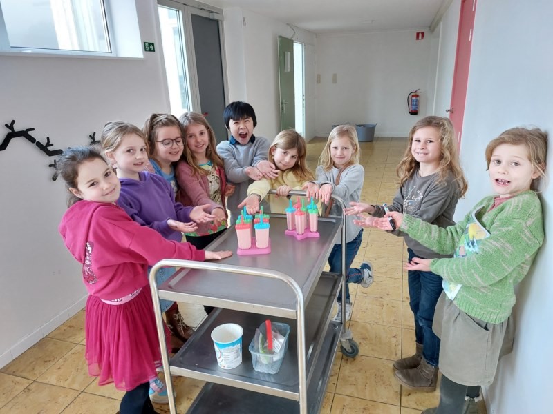 2L Aardbeienijsjes maken en smullen!
