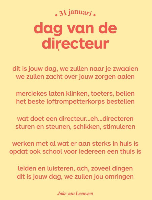 Dag van de directeur