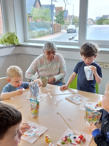 kleuters op bezoek naar Duinhelm